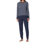 Schiesser Uncover Nightwear Ensemble de Pijama, Dunkelblau_181753, 48 Femme
