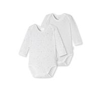 Schiesser Unisexe Bebe 2 PACK Body Cache-coeur avec Boutons - Taille 56 a 104