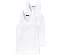 Schiesser Veste 0/0 (Lot de 2) Maillot de Corps, Blanc (100-Weiss), XX-Large (Taille Fabricant: 8 (XXL) Homme