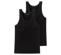Schiesser Veste 0/0 (Lot de 2) Maillot de Corps, Noir (000-Schwarz), X-Large (Taille Fabricant: 7 (XL) Homme