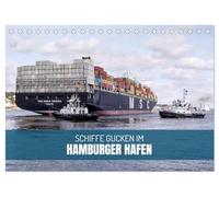 Schiffe gucken im Hamburger Hafen (Tischkalender 2026 DIN A5 quer), CALVENDO Monatskalender: Die faszinierende Welt der Häfen mit ihren Ozeanriesen und historischen Traditionsschiffen