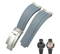 SCHIK Bracelet de montre en caoutchouc à boucle courte pour Rolex Daytona Submariner Role OYSTERFLEX Yacht Master Petit poignet en silicone 20 mm 21 mm, 21mm, Agate