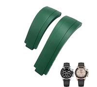 SCHIK Bracelet de montre en caoutchouc à boucle courte pour Rolex Daytona Submariner Role OYSTERFLEX Yacht Master Petit poignet en silicone 20 mm 21 mm, 20 mm, Agate