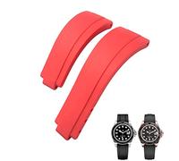 SCHIK Bracelet de montre en caoutchouc à boucle courte pour Rolex Daytona Submariner Role OYSTERFLEX Yacht Master Petit poignet en silicone 20 mm 21 mm, 20 mm, Agate