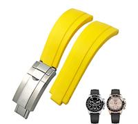 SCHIK Bracelet de montre en caoutchouc à boucle courte pour Rolex Daytona Submariner Role OYSTERFLEX Yacht Master Petit poignet en silicone 20 mm 21 mm, 20 mm, Agate