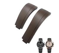 SCHIK Bracelet de montre en caoutchouc à boucle courte pour Rolex Daytona Submariner Role OYSTERFLEX Yacht Master Petit poignet en silicone 20 mm 21 mm, 20 mm, Agate