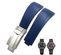 SCHIK Bracelet de montre en caoutchouc à boucle courte pour Rolex Daytona Submariner Role OYSTERFLEX Yacht Master Petit poignet en silicone 20 mm 21 mm, 21mm, Agate