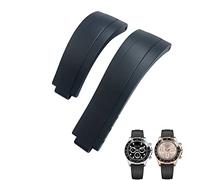 SCHIK Bracelet de montre en caoutchouc à boucle courte pour Rolex Daytona Submariner Role OYSTERFLEX Yacht Master Petit poignet en silicone 20 mm 21 mm, 21mm, Agate