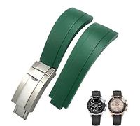 SCHIK Bracelet de montre en caoutchouc à boucle courte pour Rolex Daytona Submariner Role OYSTERFLEX Yacht Master Petit poignet en silicone 20 mm 21 mm, 21mm, Agate