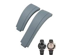SCHIK Bracelet de montre en caoutchouc à boucle courte pour Rolex Daytona Submariner Role OYSTERFLEX Yacht Master Petit poignet en silicone 20 mm 21 mm, 21mm, Agate