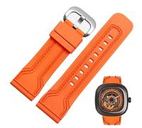 SCHIK Bracelet de montre en silicone de 28 mm pour Seven on Friday - Accessoires de montre en caoutchouc de silicone - Étanche, 28mm, Agate