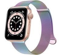 SCHIK Bracelet de montre pour bracelet Series 9, Ultra 2, SE, Ultra 8, 7, 6, 5, 4, 3, 2, 1, 38 mm, 40 mm, 41 mm, 42 mm, 44 mm, 45 mm, 49 mm, pour homme et femme, avec fermoir magnétique en acier