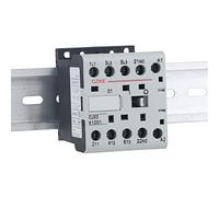 SCHIK CJX2-K Mini contacteur AC rail DIN 3P 3main 1NO/3main 1NC tension bobine 220V 50/60Hz 6A 9A 12A (couleur : CJX2-K-1210, taille : 12A)