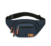 SCHIK Épais et résistant à l'usure, nouveau sac banane, sac de poitrine hydrofuge de grande capacité, sac portable résistant à l'usure, bleu, Taille unique