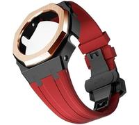 SCHIK Kit de modification de bracelet de montre en métal et caoutchouc pour GA2100/GA2110 - Bracelet de rechange en acier inoxydable - Accessoires avec coque inférieure, taille unique, Agate