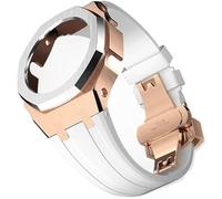 SCHIK Kit de modification de bracelet de montre en métal et caoutchouc pour GA2100/GA2110 - Bracelet de rechange en acier inoxydable - Accessoires avec coque inférieure, taille unique, Agate