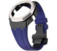 SCHIK Kit de modification de bracelet de montre en métal et caoutchouc pour GA2100/GA2110 - Bracelet de rechange en acier inoxydable - Accessoires avec coque inférieure, taille unique, Agate