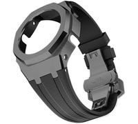 SCHIK Kit de modification de bracelet de montre en métal et caoutchouc pour GA2100/GA2110 - Bracelet de rechange en acier inoxydable - Accessoires avec coque inférieure, taille unique, Agate