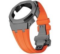 SCHIK Kit de modification de bracelet de montre en métal et caoutchouc pour GA2100/GA2110 - Bracelet de rechange en acier inoxydable - Accessoires avec coque inférieure, taille unique, Agate