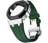 SCHIK Kit de modification de bracelet de montre en métal et caoutchouc pour GA2100/GA2110 - Bracelet de rechange en acier inoxydable - Accessoires avec coque inférieure, taille unique, Agate