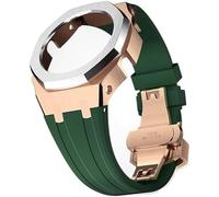 SCHIK Kit de modification de bracelet de montre en métal et caoutchouc pour GA2100/GA2110 - Bracelet de rechange en acier inoxydable - Accessoires avec coque inférieure, taille unique, Agate