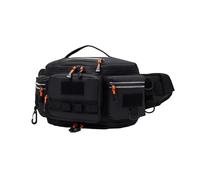 SCHIK Sac banane de camping, sac banane de voyage pour homme, cyclisme, randonnée, sport de plein air, ceinture tactique Molle, sac banane de pêche, Noir , Taille unique