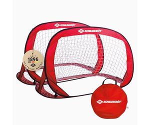 Schildkröt 970988 Pop-Up Goals Set of 2 120 x 80 x 80 cm Self-Standing Portable Space Saving Ideal for Football, Hockey, Includes Pegs and Instructions [Cannot Guarantee English]