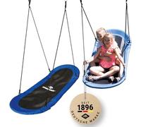 Schildkröt Balançoire Nid Ovale de Jardin pour Enfants et Adultes, 165 x 70 cm, Suspendue jusqu'à 150 kg, pour l'Intérieure et l'Extérieure