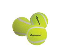 Schildkröt Balles de tennis de loisirs – Lot de 3, sans pression, sac en filet, feutre jaune