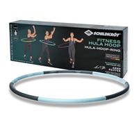 Cerceau de fitness Hula Hoop avec vagues de massage - gris/bleu ciel