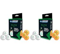 Schildkröt Donic Balles de Tennis de Table Elite 1-Étoile, Qualité Poly 40+, dans Une Boîte (Lot de 2)