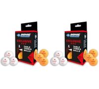 Schildkröt Donic Balles de Tennis de Table Exclusive 3-Étoiles, Qualité Poly 40+, 3 Pièces dans Une Boîte, Blanc