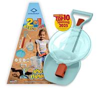 Schildkröt Ensemble de Jouets de Plage 2 en 1 | Jouet de Plage Innovant avec Pelle et Filet | Doublez Le Plaisir et de Nombreuses Options de Jeu pour Les Enfants