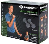 SCHILDKRÖT Ensemble d'haltères en vinyle 2,0 kg anthracite 2 pièces