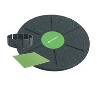 Schildkröt Fitness Plateau d'Équilibre, Accessoire Supplémentaire avec Une Courbure Plus Forte et Un Coussin Antidérapant, Vert/Anthracite, 960031