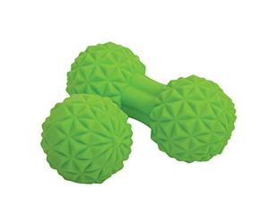 Schildkröt Fitness Set de Massage Duo, Balle Duo avec Protubérances et Balle de Massage avec Protubérances Ø 60 mm, Vert, pour la Relaxation Musculaire, 960151