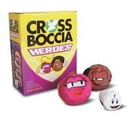 Schildkröt Fun Sports Schildkröt Funsports Crossboccia Doublepack Heroes, 2x3 with Different Patterns, for 2 Players, Includes Aim Ball Jeu de Boule Unisex-Bambini