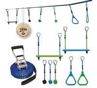 Schildkröt Kit circuit d'obstacles Jungle Line – 11 m, 7 obstacles robustes, pour enfants et adultes