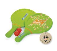 Schildkröt Lot de 2 Raquettes, 2 balles, dans Un Sac en Filet, différentes Couleurs au Choix, Excellent Rebond et Rebond, Jeu de Plage et de Jardin pour Toute la Famille