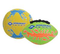 Schildkröt Mini-Ball-Duo Pack, Set Composé de 1 Ballon de Volleyball et 1 Ballon de Football Américain, Ø 9 cm, Antidérapant et Résistant à l'eau Salée