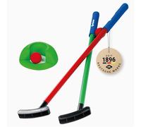 Schildkröt Set mini-golf enfants – 2 clubs, 2 balles mousse, cible – Intérieur/Extérieur dès 4 ans