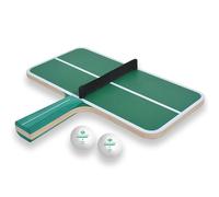 Schildkröt Ping Pong Challenge, Jeu d'Adresse de Tennis de Table, 1 Raquette en Forme de Table de Ping-Pong avec Filet, 2 Balles, pour Petits et Grands