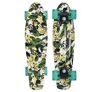 Schildkröt Retro Skateboard Free Spirit, Planche Premium avec Un Design Cool, Roues LED Lumineuses