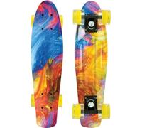 Schildkröt Retro Skateboard Free Spirit, Planche Premium avec Un Design Cool, Roues LED Lumineuses