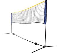 Schildkröt Set de Filet Kombi pour Badminton, Tennis de Rue et Autres Sports Récréatif, 970994 Mixte Enfant, Noir, Réglable en Hauteur de 0,75m à 1,55m, Largeur 3m