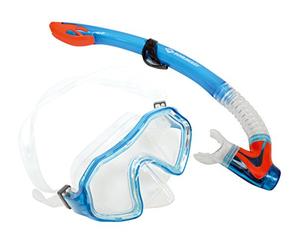 Schildkröt Set de Plongée Barbados pour Enfants, 2 Pièces - Masque, Tuba, Silicone de Haute Qualité, Design Moderne, Ajustement Parfait, sous Un Blister, 940011, o.G.