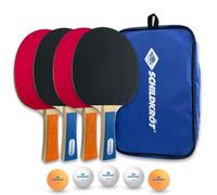 Schildkröt Set de Tennis de Table Hobby pour 4 Joueurs, 4 Raquettes, 5 Balles, Dans un Sac de Transport, 788603