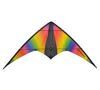 Schildkröt Stunt Kite 160, Cerf-Volant Acrobatique à Deux Lignes, +12 Ans, 160x80cm, avec Cordons en Polyester 45 KP, 2x30m sur Bobine Enroleur, 2-6 Beaufort, 970449