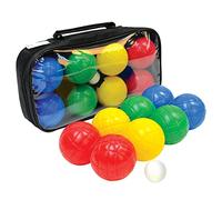 Schildkrot Fun Sports Fun Boccia Set, Jeu de Pétanque, 4x2 Balles en Plastique, 1x Cochonet, dans Un Étui de Transport Refermable, 970009, Couleurs Assorties.