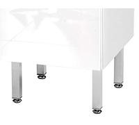 Schildmeyer 122545 Pieds De Socle, Réglables 15 à 16,5 cm, Chrome/Brillant